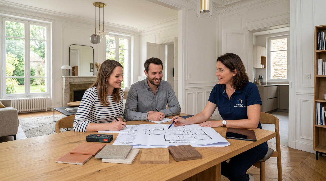 Relevé architectural laser et plan de coupes par un géomètre expert pour audit DPE à Laval